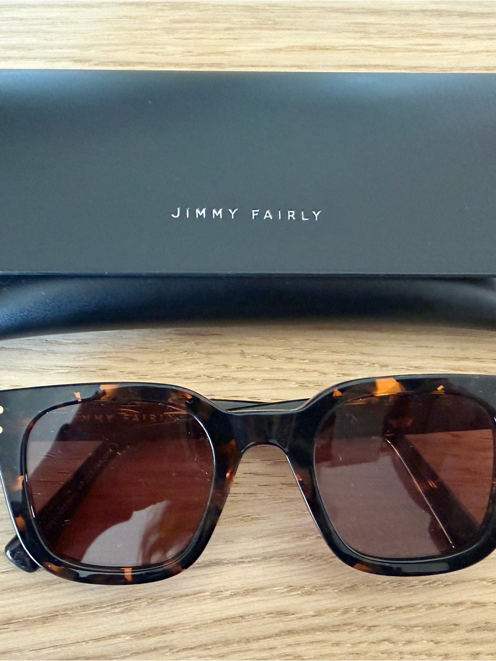 Jimmy Fairly Women's Tortoiseshell Sunglasses - Brown Lenses